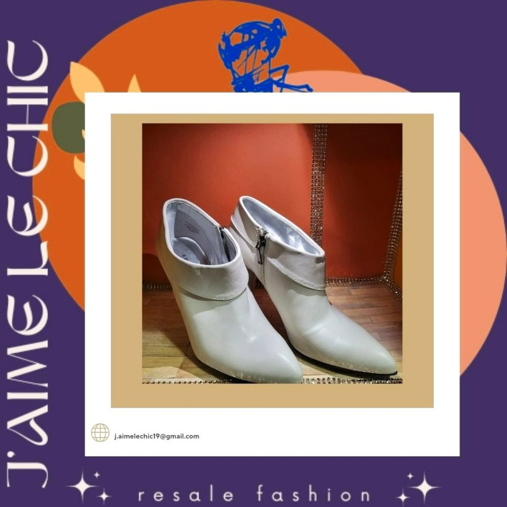 Apostrophe Ankle Boot With Side Zip Up Heels- Never Worn with Box